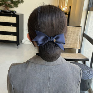 Phụ Kiện Tóc Nữ Bộ Sưu Tập Mùa Xuân 2023 Tóc Búi Cao Bằng Vải Satin Phong Cách Công Sở Tóc Giả Lưới Hàng Không Cao Cấp Phụ Kiện Tóc