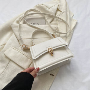 New 2024 Womens Crossbody Bag Luxury Brand Birthday Gift Soft Leather Fashionable Urban Minimalist Style Small Square Bag