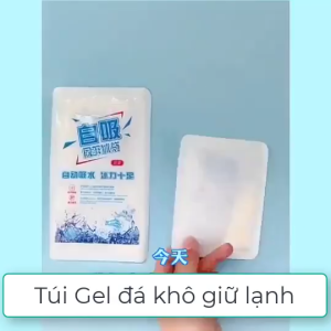 Túi đá gel khô bảo quản thực phẩm an toàn tiện lợi - Không chảy nước - Giữ lạnh thực phẩm đồ ăn