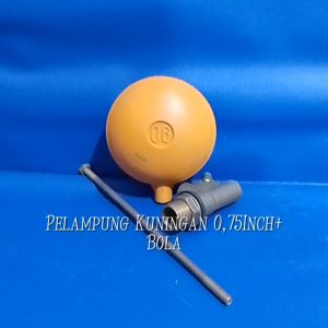 Pelampung Kuningan 0.75 inch + Bola HSJ 3/4