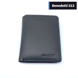 Benedetti 013 กระเป๋าสตางค์ หนังแท้ ทรงตั้ง มีปีก มีให้เลือก 9 สี ดำ เทา เขียว น้ำเงิน แทน ครีม น้ำตาล ขนาด 9.2 x 11.2 ซม