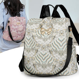 Backpack Female 2024: New Arrival Trendy Print & Casual Large Capacity Schoolbag