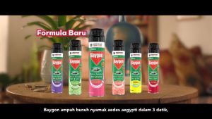 Baygon Aerosol Flower Garden Kemasan 675ml/600ml/200ml - Obat Nyamuk Semprot