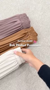 Rok Plisket Premium Jumbo Hyget Lentur / Rok Plisket Payung murah