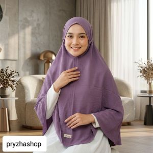 Hijab bergo maryam Jumbo Crinkle airflow XXL
