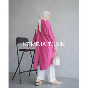Desain Kemeja Tunik Linen Wanita untuk Berbagai Acara