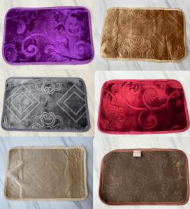 Keset Kaki Malaysia 40x60 Anti Slip Embos Polos / Corak Bahan Beludru