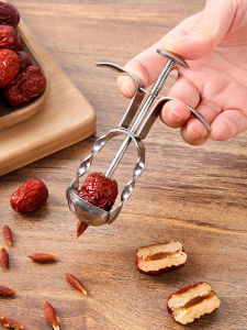 ใช้ในบ้านอัตโนมัติมือดําเนินการ 304 สแตนเลสวันที่ Pit Remover ครัวเครื่องมือที่มีประสิทธิภาพผลไม้ Extractor