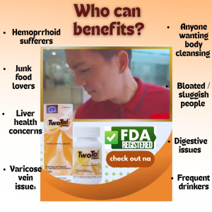 Twotal Cleanz | Aids Natural Cleansing for Liver & Gut Health | 60 Capsules