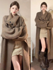 Homecore | New Womens Long Outerwear Sweater Casual Loose Cardigan