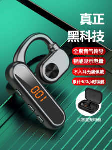 Hearin New 2024 Wireless Sports Bluetooth Earphones Open Design Non-In-Ear Running Ear Clips for Outdoor Activities