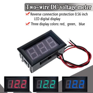 XH-B114 DC 4.5-120V Digital Voltmeter Head DC Voltage Meter for Electric Vehicle Car Modification