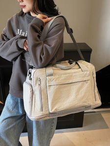 MIRUIDUO | Large Capacity Travel Fitness Bag for Women with Suitcase Attachment