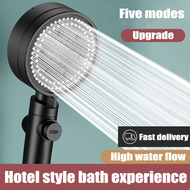 Shower head shower faucet bath head High Pressure Water Saving 5 Mode