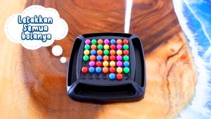 Mainan Edukasi Anak Rainbow Ball Match Board Game / Intelligent Brain Game Gift Toys / Mainan Mengasah Otak
