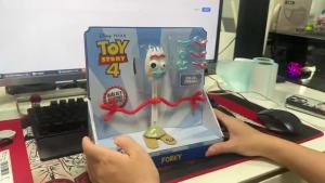 Bandai | 17CM Disney Toy Story Forky Woody Buzz Interchangeable Toy Action Figure Anime Figurine Doll Gift