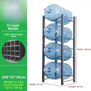 Inverted Barrel Water Dispenser Stand Pressure Pump Water Purifier Still Water Machine Kitchen Cooking Utensils Storage Organizer