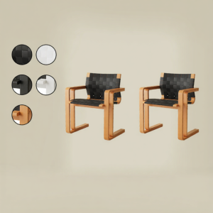 NANGUAHEZI | Bauhaus Style Home Small Space Armchair Dining Chair