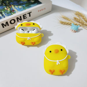  AirPods1/S2/3 Cartoon Cute AirPodsPro/Pro2 Bluetooth Earphone Silicone Protective Case Anti-fall Full Cover Trendy