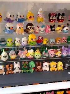 Mainan Anak Perempuan Brick DIY Sanrio Nano Block 3D karakter kartun Model Mainan Balok