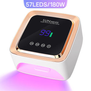 57 LEDS Rechargeable UV LED Nail Lamp 180W Professional Cordless Gel Polish Drying Lamp For Manicure With Built-in Battery