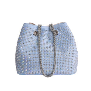 Single Shoulder Crossbody New Diamond Studded Bucket Bag Fashionable Sweet