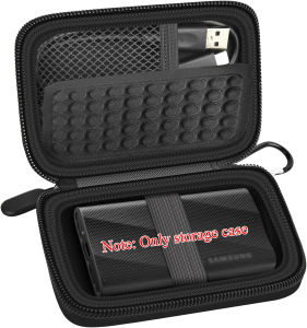 (CASE ONLY) Case Compatible with Samsung T9/ T7/ T7 Shield Portable SSD 1TB 2TB 4TB External Hard Drive Storage Travel Carrying