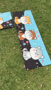 พรมปูพื้นลายสัตว์น่ารัก ผ้าฝ้ายผสม พรมเช็ดเท้าห้องน้ำลายการ์ตูนสัตว์น่ารัก ดูดซับน้ำและแห้งไว ส่งจากไทย ขนาด 60x40/120x40 ซม. แบบเรียบหรูกันลื่น   พรมเช็ดเท้าห้องน้ำลายการ์ตูนทำจากดินเบา