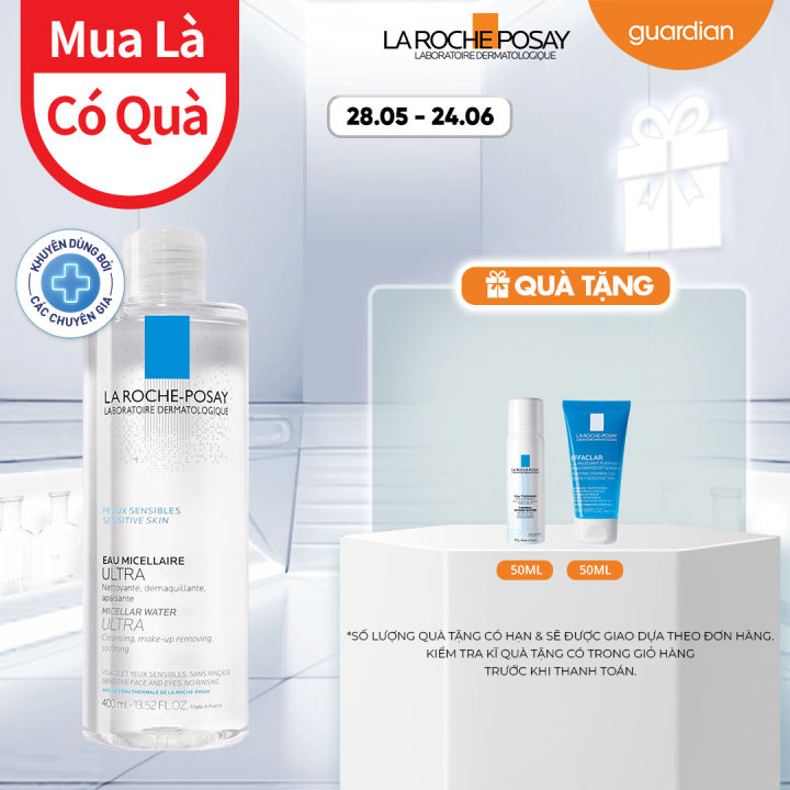 Nước Tẩy Trang Cho Da Nhạy Cảm La Roche-Posay Micellar Water Ultra Sensitive Skin 400ml