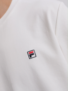 FILA CORE LIFESTYLE HERITAGE The Classics of FILA Reemerge Men Short Sleeves T-Shirt (Navy/White)