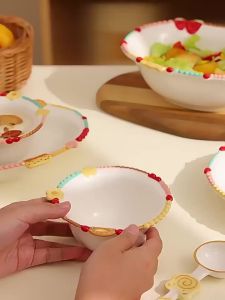 Relief Dots High Aesthetic Bowls
