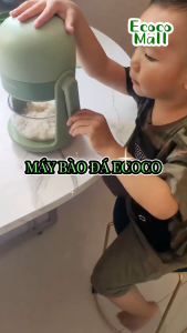 Dụng cụ bào đá ECOCO bằng tay siêu mịn cho bé Máy nghiền đá viên gia đình thông minh không cần cắm điện thế hệ mới