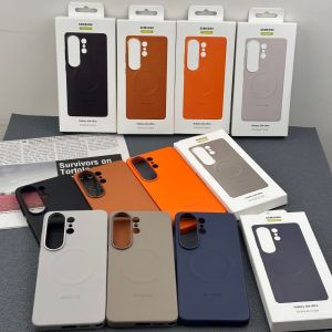 Samsung | Original Leather Cover For Samsung Galaxy S26/S26Plus/S26 Ultra 5G For Magsafe Magnetic Wireless Charging Protective Shell &Box