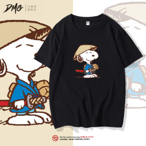 Snoopy Collaborative Summer New Loose Pure Cotton Short Sleeve Mens Trendy Brand INS Versatile Half Sleeve Top T-Shirt