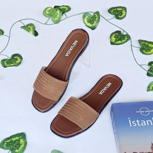 Sandal Slop Jahit Rose / Sendal Wanita Rajut Kekinian 2023