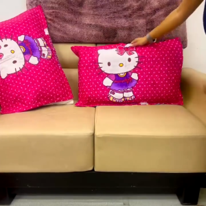 Hello Kitty Dots Pink - [Pillowcase only] 2PCS Premium Character Printed Pillowcases - Queen-18"x28"