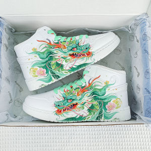 Hand-Painted Retro Low-Top Mens And Womens Sports Board Shoes Canvas Lined Synthetic Leather Casual Shoes for Couples