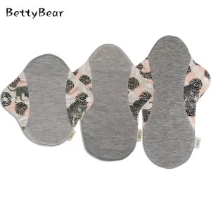 [Betty Bear] 3pcs S-L Cotton Graphene Sanitary Napkins for Women Can Be Reusable Day and Night Combination Regular Flow Pads Health Higiene Feminina