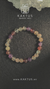 Kaktus Mystic Aurora Crystal Bracelet (Protection Health Shielding)