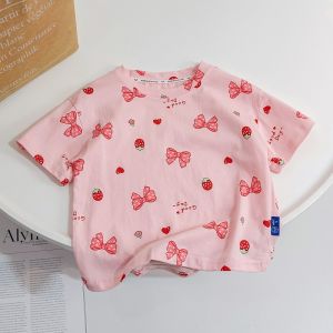 Cute Strawberry Print Short Sleeve T-Shirt