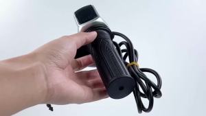36V 48V 60V Electric Bicycle Throttle Grip E-bike Handlebar with Lock Ebike Scooter Accelerator Power Indicator Key LED Display