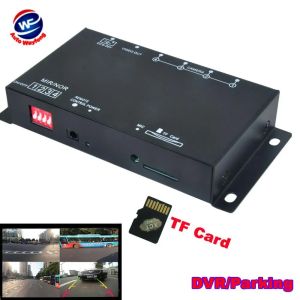 Car DVR Recorder 9-36V / Parking Assistance Video Switch Combiner Box 360 Degree Left / Right / Front / Rear Camera