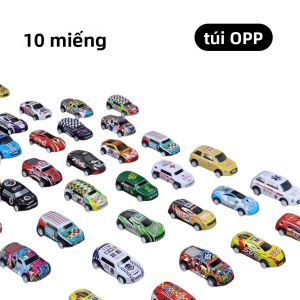 Xe Ô Tô Kim Loại Mini Kéo Lùi Cho Trẻ Em - Gói 10/30/48 Xe Đua Quán Tính Kèm Hộp Đựng - Quà Tặng Phương Tiện Cho Bé Trai 6-12 Tuổi