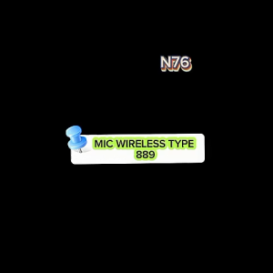 N76 MICROPHONE MIC WIRELESS WR 889 MIK WIRELES NIRKABEL DOUBLE MICROPHONE PROFESIONAL MICROPHONE DUA