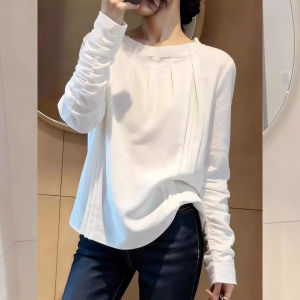 ZHILU | Elegant French Irregular Puff Sleeve T-shirt