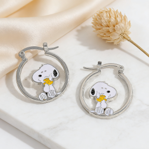 Takara Tomy | Hoạt Hình Dễ Thương Snoopy Rỗng Tai Thời Trang Phụ Kiện Trang Sức Cho Bé Gái Cosplay Món Quà Trang Sức