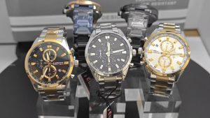 CURREN Jam Tangan Pria Dewasa Anti Air Terbaru Original Kronograf Bercahaya dengan Kalender Tali Besi Tahan Karat 8445