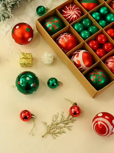 Christmas Ornaments Set 44 Pcs Christmas Decoration Balls for Christmas Tree