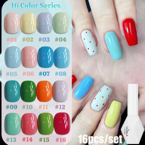 1pcs SHAKA Early Autumn Doughnut Blue Orange Red Gel Nail Polish 2025 New Atmosphere Halloween Versatile Nail Gel