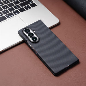 Luxury Carbon Fiber Leather Case for Samsung Galaxy Z Fold 8 Ultra 7 6 5 for MagSafe Magnetic Wireless Charging Shockproof Cover